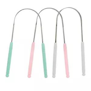 새로운 스테인레스 스틸 혀 스크레이퍼 구강 클리너 브러시 칫솔 위생 고품질