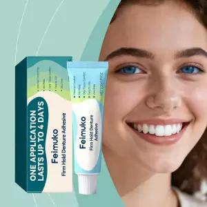 틀니 접착 크림 ？ 강력한 고정력 편안한 하루 종일 착용 자연스러운 외관 관리에 필수품