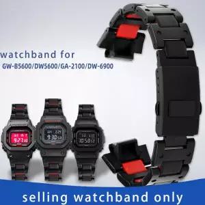 호환  카시오 복합 플라스틱강 손목밴드 업그레이드된 DW5600 GA-2100 GW-M5610 DW-6900 수정