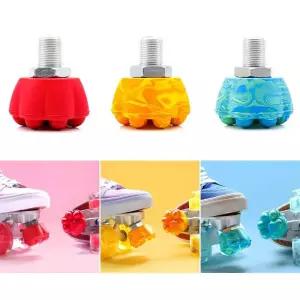 고양이 발톱 모양 쿼드 스케이트 브레이크 롤러 정지 야외 슬라이딩 스포츠 4 륜 신발 액세서리 교체