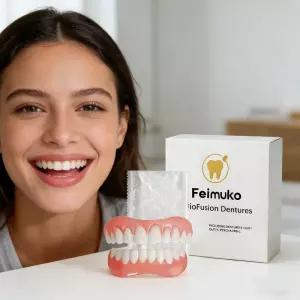 레진 상하 틀니 세트 편안한 소재 완벽한 핏 사용하기 쉬움 미백 부드러운 재착용 키트