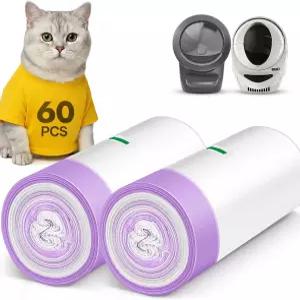 자동 쓰레기 처리 로봇 4/3 찢어지지 않는 봉투 쓰레기통 라이너 10-12갤런 용량 드로스트링 누수 방지