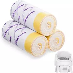 오토쿠퍼 11 교체용 쓰레기통 라이너 - 드로스트링 디자인 엑스트라 두꺼운 헤비 듀티 23.62 ×11.81 60팩