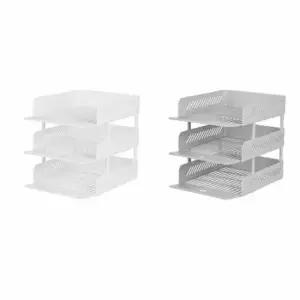 [문구/오피스] 서류 받침 3단 보관함 서류트레이 파일보관함 문서보관함