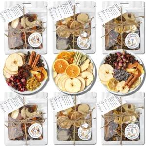 홀리데이 스토브탑 포푸리 블렌드 식물성 방향제 주머니 축제용 홈 향수 집들이 선물 등 3가지 독특한 향이