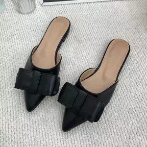 여름 뮬샌들 여자 정장 슬리퍼 예쁜 스틸레토뮬 슈즈 cEH1+7eOz