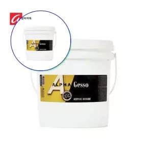쌍문상회 아크릴물감 보조제 붓 알파 젯소 Gesso 2L 대용량
