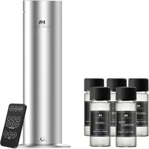 전기 무수 에센셜 오일 디퓨저 스타터 키트 - 최대 1000제곱피트까지 커버 대형 객실용 호텔에서 영감을