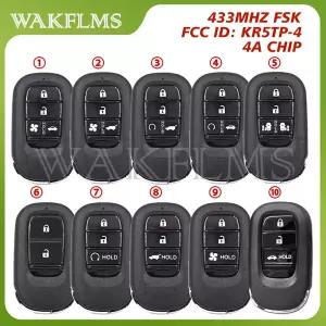 호환  FCC ID KR5TP-4 어코드 CR-V 시빅 2022 2023 2024 433MHz 4A칩 키리스 고 스마트 리모컨 키