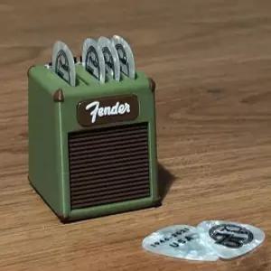 기타 픽 홀더 박스 펜더 스타일 앰프 스피커 세트 셀룰로이드 5개 포함