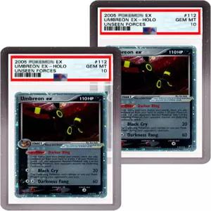 PSA 등급 카드용 NAKIS 슬랩 가드 카드 전용 2팩 TPU 프로텍터 범퍼 그라디언트 컬러 글리터 한정판