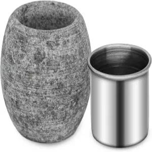 XZHXU 사우나 아로마테라피 스톤 에센셜 오일 디퓨저 오일용 스테인리스 볼이 있는 석 스파 액세서리