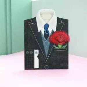 [문구] 꽃중년 카네이션 카드 손편지 편지카드 미니편지카드