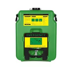 이지캐쉬 휴대용 안약 스테이션 14갤런 OSHA 승인 표지판 1개와 검사 태그 2개 벽걸이 중력 흐름 실내외