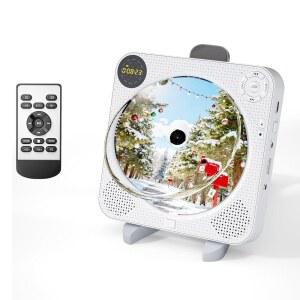 가정용 CD 플레이어 스피커가 있는 반복 음악 리모컨이 FM 케이블 및 라디오 휴대용 USB의 지원 덮개 AUX 블루투스 먼지