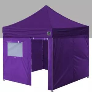 프레임 및 탑 ( 퍼플 )를 제외한 10 x 이지 팝업 캐노피 텐트 롤러 업 메쉬 창 도어 4 월 전용 인클로저