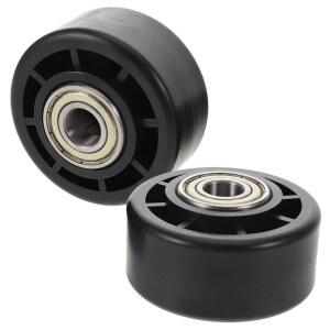 O HCALL 피트니스 장비 범용 휠 교체 2팩 러닝머신 짐 롤러 운동 자전거 액세서리용 Pp 캐스터 베어링 76인치