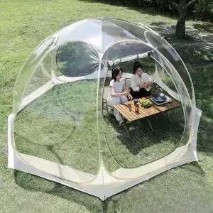 투명 돔텐트 돔쉘터 천막 쉘터 방갈로 호박 풍경 글램핑
