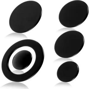 업그레이드된 레인지 버너 캡 세트 - SABAF 스토브용 6피스 금속 조리기 모자 교체 키트 오븐 홉 크라운