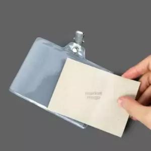 [문구] 마켓다인 집게명찰100p 집게명찰케이스 학생증집게