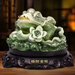 재물운 인테리어 삼족 장식품 개업선물 흑옥색 두꺼비 풍수