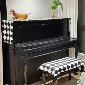 모던 커버 피아노덮개 피아노 의자 노르딕 북유럽 인테리어 상단 덮개