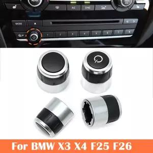 호환   X3 X4 F25 F26 2011-2018용 차량 대시보드 멀티미디어 CD 플레이어 라디오 오디오 볼륨 회전 스위치