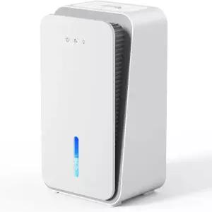 가정용 제습기 자동 차단 기능이 있는 지하 욕실 침실용 내장 아로마테라피 디퓨저 7가지 색상의 LED 조명