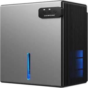 제습기 가정용 95온스 제습기(800평방피트) 침실 욕실 바닥 옷장 RV용 조용한 소형 자동 차단 두 가지 작동