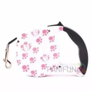 [반려] 5m 애견리드줄 핑크발바닥 하네스리드줄 산책리드줄 강아지산책줄 강아지자동줄 새끼강아지목줄