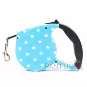 [반려] 5m 애견리드줄 블루도트 개줄 자동리드줄 강아지자동리드줄 강아지리드줄 산책줄