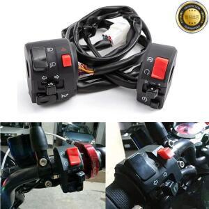 오토바이 스위치 경적 단추 방향 지시등 전기 안개등 시작 핸들 바 컨트롤러 22mm