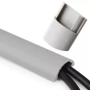 케이블정리 반달형 전선몰딩 1M 바닥 벽 전선 쫄대 케이블 정리 Goa6+9BhN