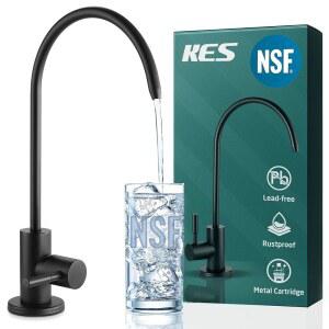 KES NSF 역삼투압 수도꼭지 RO 무연 정수 필터 식수 주방 비공간 304 스테인리스 스틸 매트 블랙 Z504CLFF18 BK DS-VN