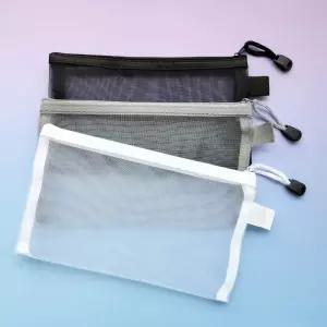 지퍼 메쉬 파우치 3color AnU6+7Tus
