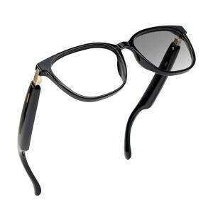 실시간 번역 음성 어시스턴트가 기능이 렌즈 통화 라이트 음악 터치 블루 스마트 블루투스 컨트롤 UV 있는 블랙 노이즈 안경 선글라스 캔슬링 포토크로믹 보호 AI