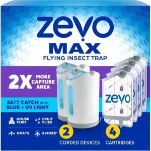 실내용 Zevo MAX 벌레잡이 및 파리잡이 - 날벌레 집 초파리를 위한 덫 모든 방에서 사용 노-메쉬