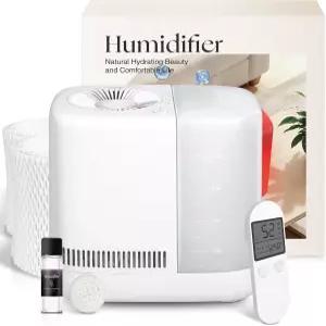 침실용 오그나이 증발 (안개 없음) - 식기세척기 안전 흰 먼지 없음 센서가 있는 스마트 리모컨 빨간