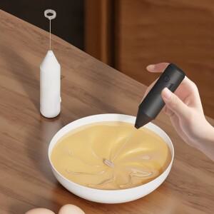 전동 우유 거품기 커피 믹서 AA 배터리 고속 주방용 핸드헬드 크림 휘스크