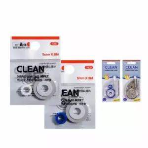 [문구/오피스] 클린 수정 테이프 리필 볼펜수정테이프 글씨지우기