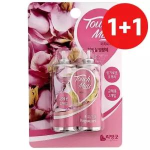 리빙굿 1+1 터치미니 화장실방향제 (포푸리향 리필2p)