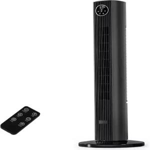 남극 스타 타워 선풍기 휴대용 바닥 85° 진동 조용한 냉방 12시간 타이머 리모컨 스탠드 무검 전기 3풍속