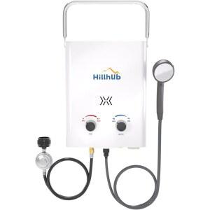 힐허브 1.32GPM 휴대용 탱크리스 온수기 있는 샤워용 캠핑 과열 프로판 기능이 온수기 CSA 방지