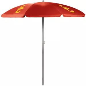 피크닉 타임 NCAA USC 트로이 목마 야외 캐노피 선쉐이드 비치 우산 5.5피트 - 작은 파티오 체어