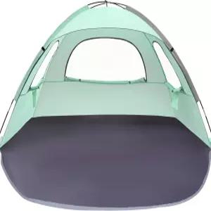 화이트팡 비치 텐트 3/4/6/8인용 자외선 차단 휴대용 햇빛 가리개 쉼터 3개의 통풍 메쉬 창문과 가방 말뚝