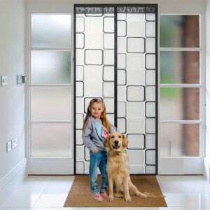 자석 반투명 도어 커튼 보온 단열 암막 접착 방풍 EVA 겨울용