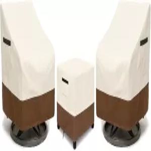 야그바니 3피스 파티오 비스트로 가구 커버 세트 튼튼한 600D 방수 야외 자외선 차단 데크 및 뒷마당