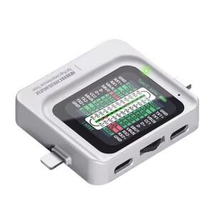 AB25-TNS360 휴대 전화 테일 플러그 종합 감지기 30V ~ 5A 자동 스캐닝 IOS TEYE-C 용 3-In-1