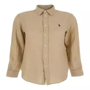 26SS 폴로 랄프로렌 포니 자수 리넨 셔츠 (211970730009) 211970730506 BEIGE DOM