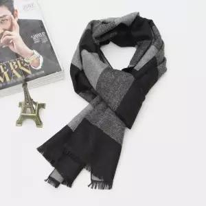 배색블럭 목도리 남성용 겨울머플러
